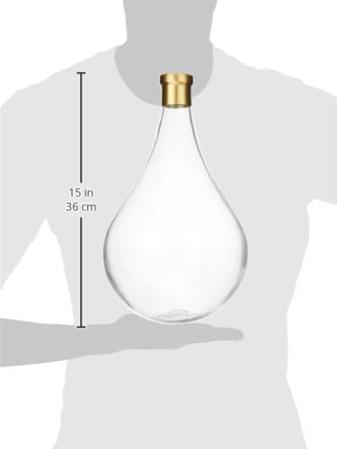Vase Glass & Brass