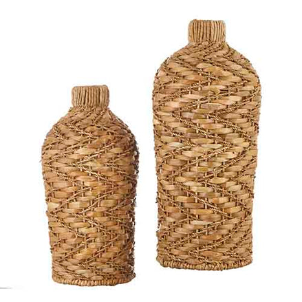 Woven Hyacinth Vases