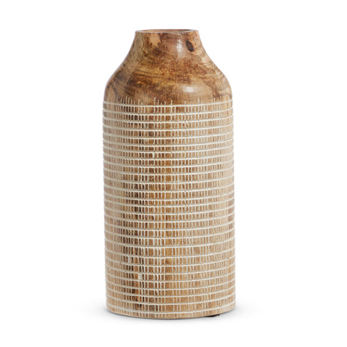 10" Plaid Vase