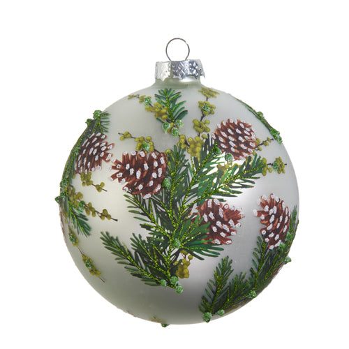 Evergreen and Pinecone Ornament