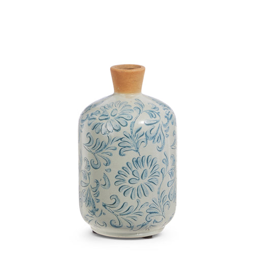 Blue Floral Vase