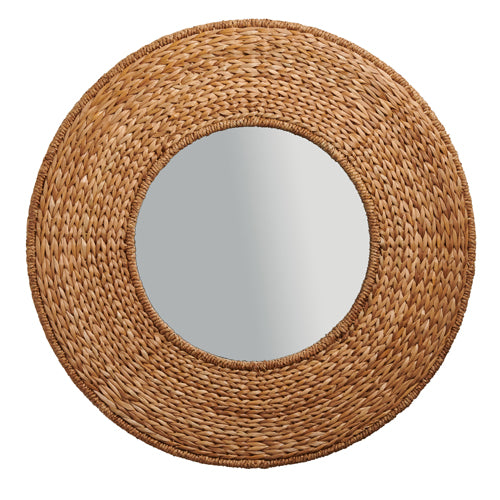 Woven Hyacinth Mirror