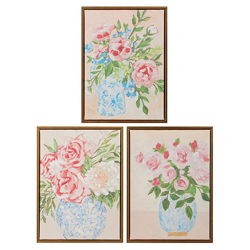 15.5" Floral Vase Framed Art