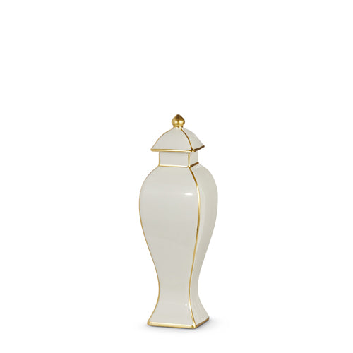 Gold Accent Decorative Ginger Jar