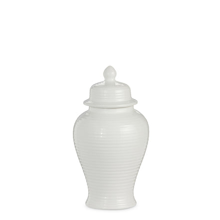 10.5" White Ginger Jar