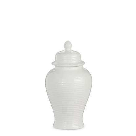 10.5" White Ginger Jar