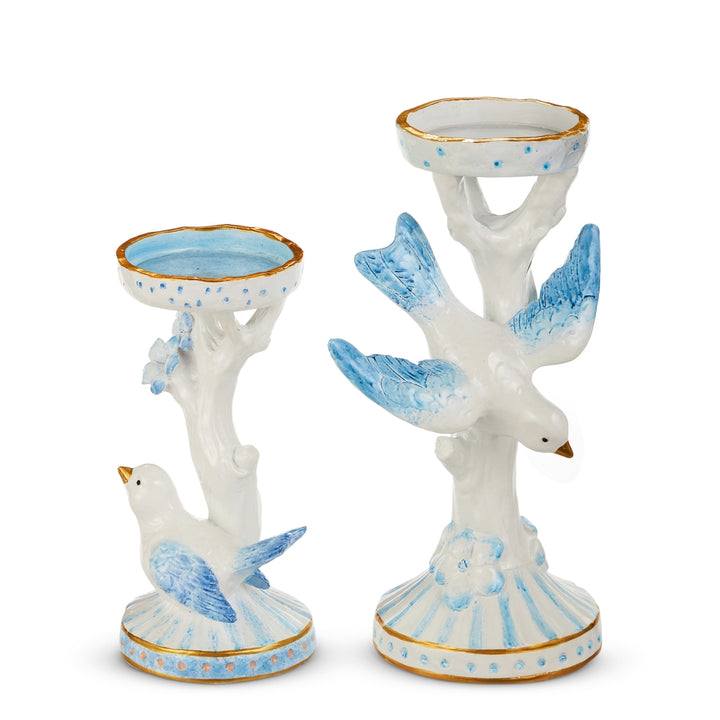 Blue Bird Candle Holder