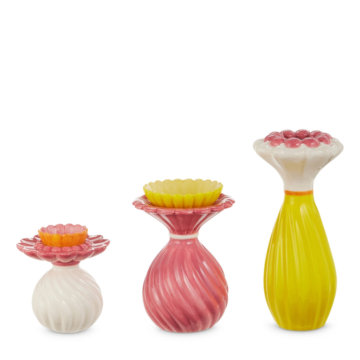 Ruffled Whimsy Bud Vases