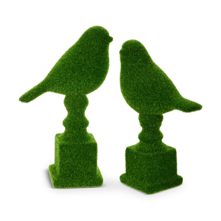Moss Birds on Pedestal