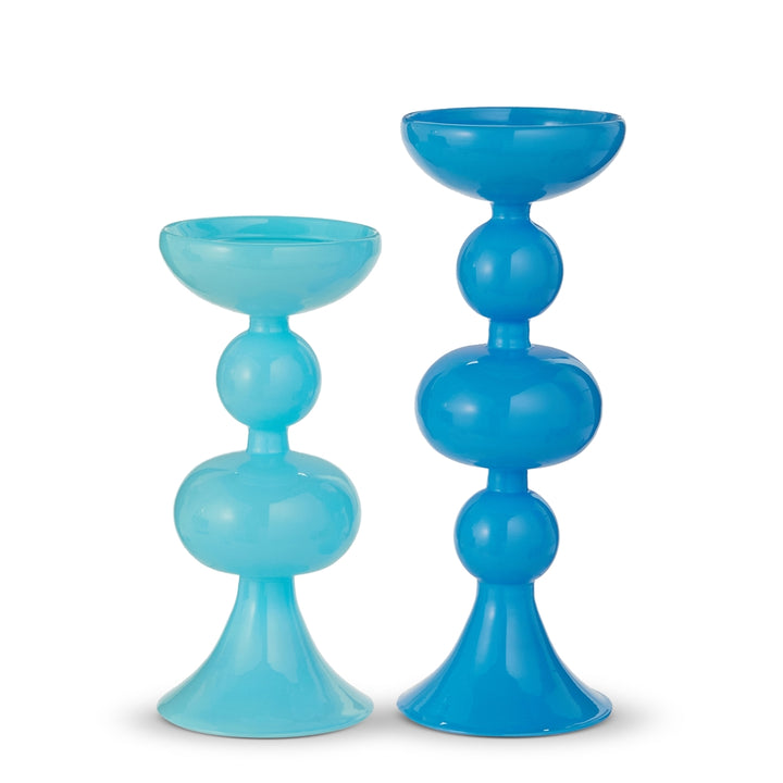 Shades of Blue Candle Holders