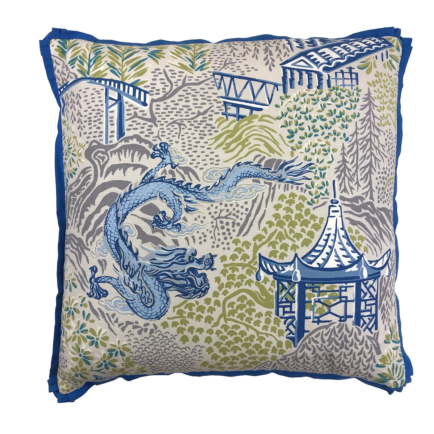YIP COBALT W/CUPCAKE FLANGE PILLOW