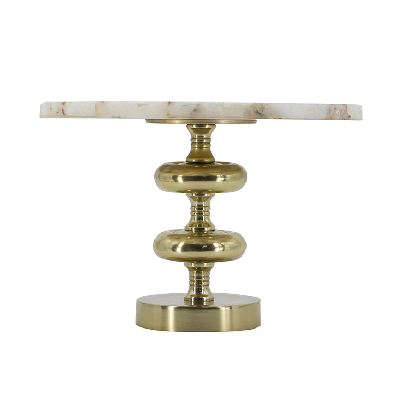 Cake Stand Agate w/ Metal Base