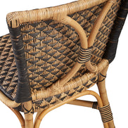 Dining Chair-Black & Tan