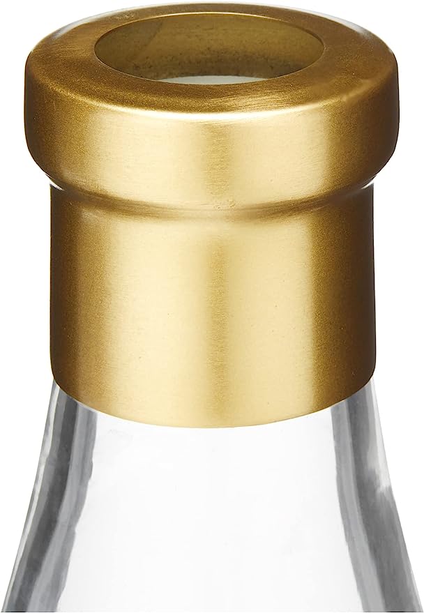 Vase Glass & Brass