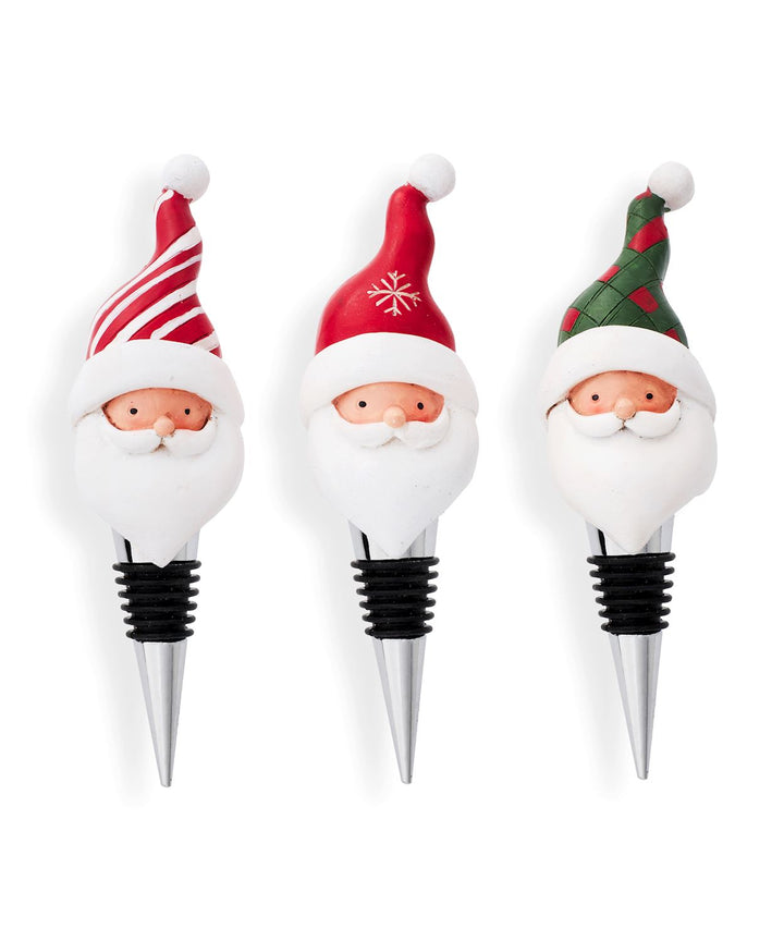 Smiling Santa Bottle Stopper