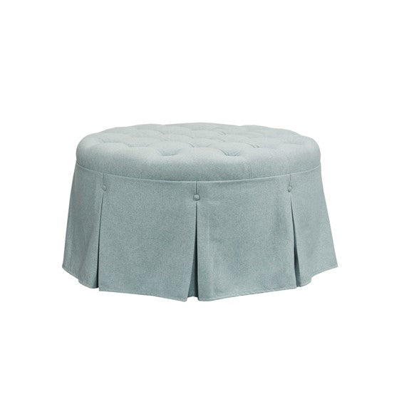Ottoman Terri Skirted Tufted 32" Round