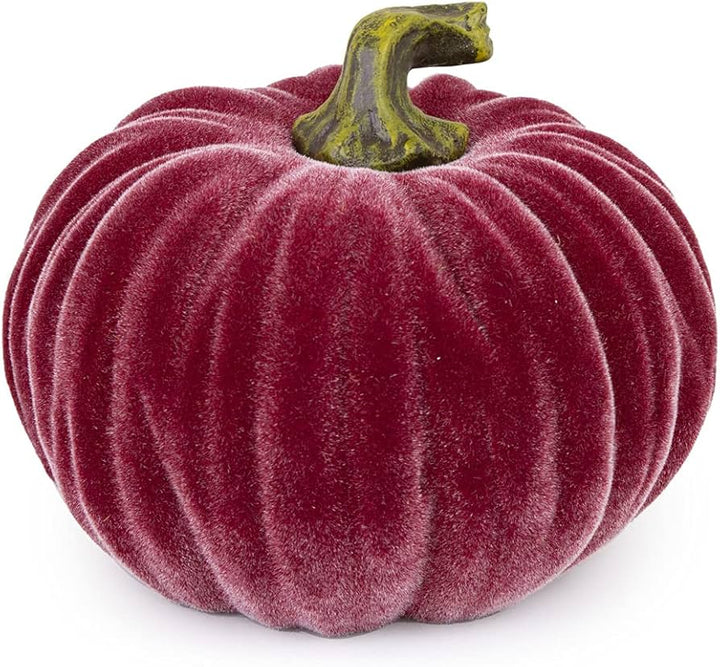 Burgundy Velvet Pumpkin