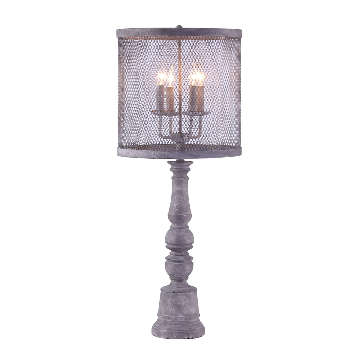 Arlington Table Lamp w/ Mesh Metal Shade