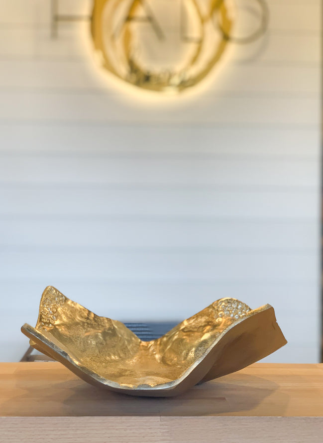 Gold Abstract Trays