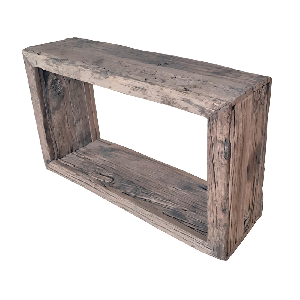 Console Table Rustic Cube