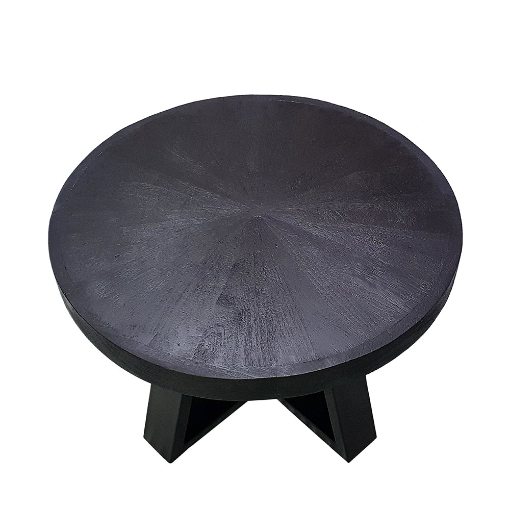Coffee Table Small Round w/ Cross Leg