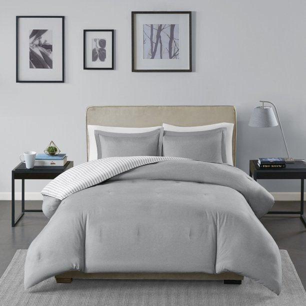 Bedding-Hayden Reversible Yarn Dyed Down Alternative Comforter Set