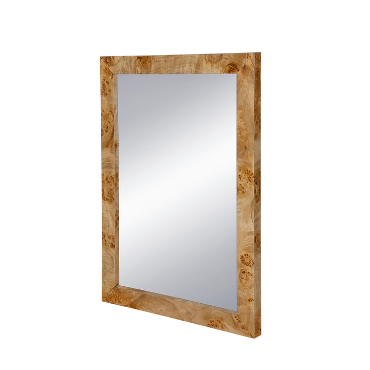 Burl Wood Wall Mirror