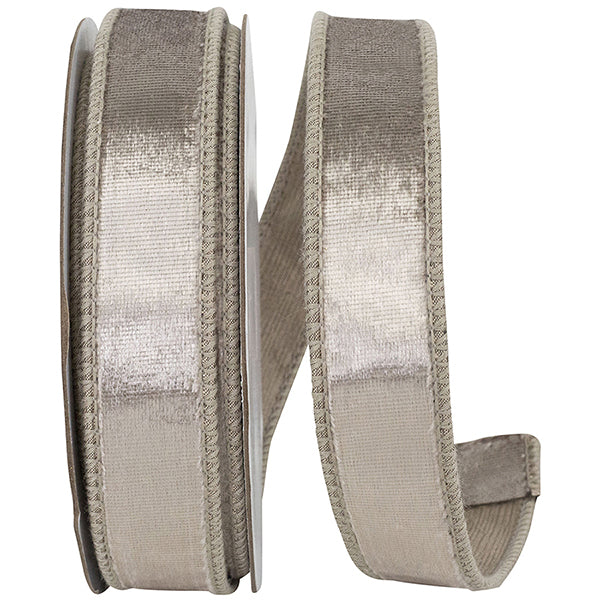 Pearlescent Plush Velvet Wired Ribbon 1