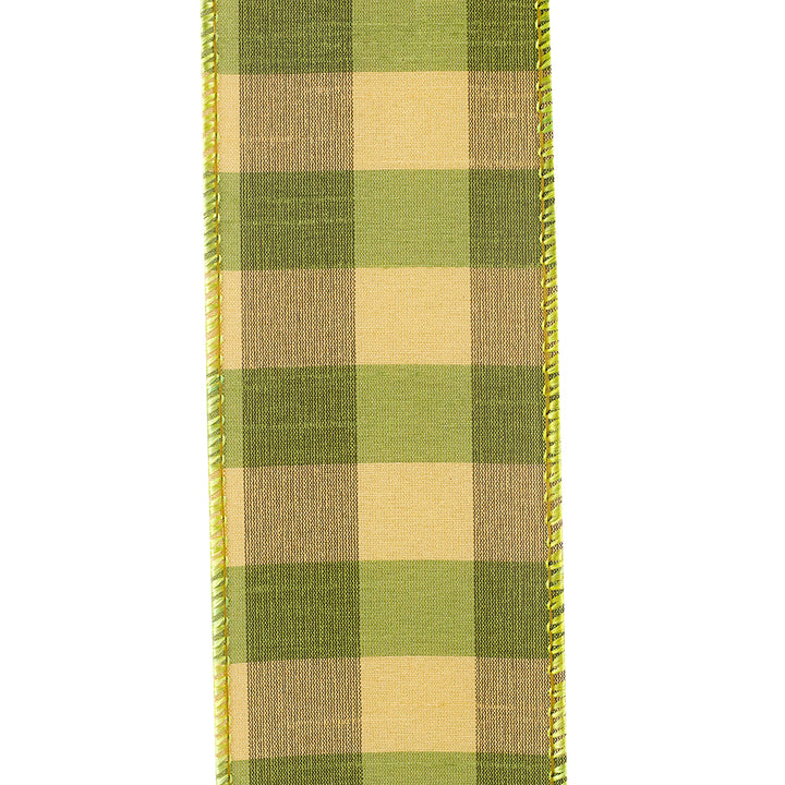 Ribbon Check Silk Wired 2.5"x10yd