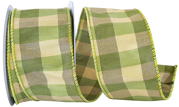 Ribbon Check Silk Wired 2.5"x10yd