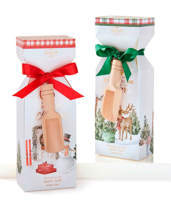 Christmas Memories Scented Bath Salts & Wooden Spoon