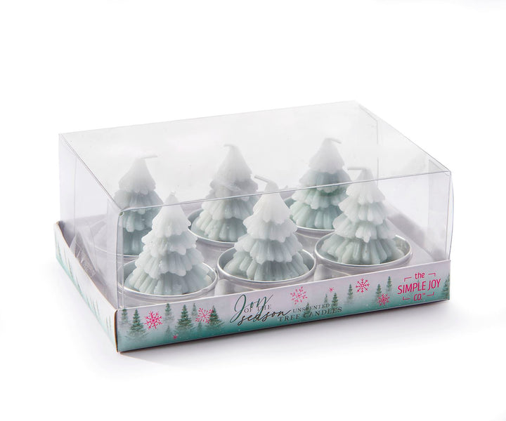 Snowfall Unscented Christmas Tree Candles