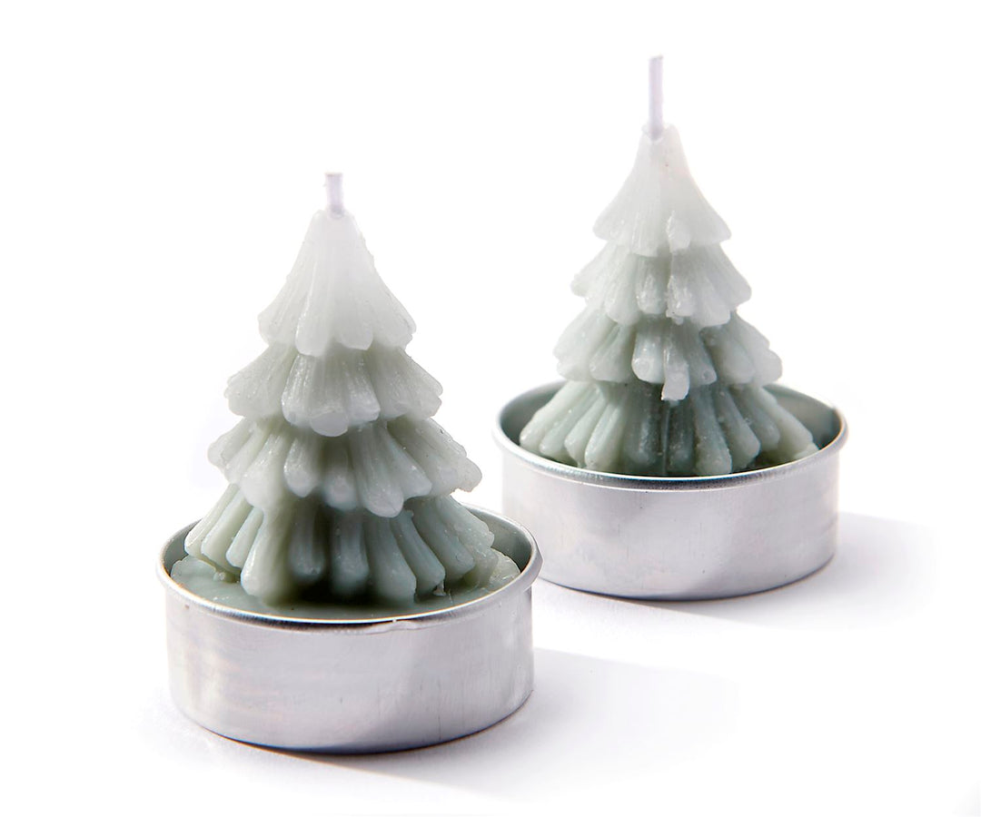 Snowfall Unscented Christmas Tree Candles