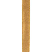 Brown Velvet Touch Metallic Dupioni Wired Ribbon