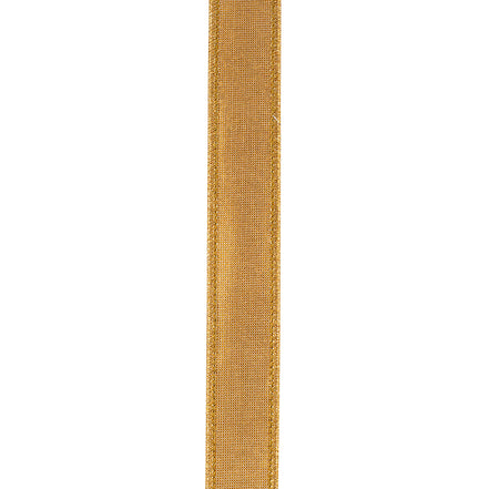 Brown Velvet Touch Metallic Dupioni Wired Ribbon