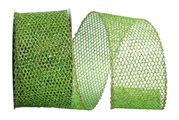 Ribbon Grand Net Glitter Wired 2.5"x10yds