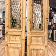 Pair of Doors Vintage Wrought Iron Grates