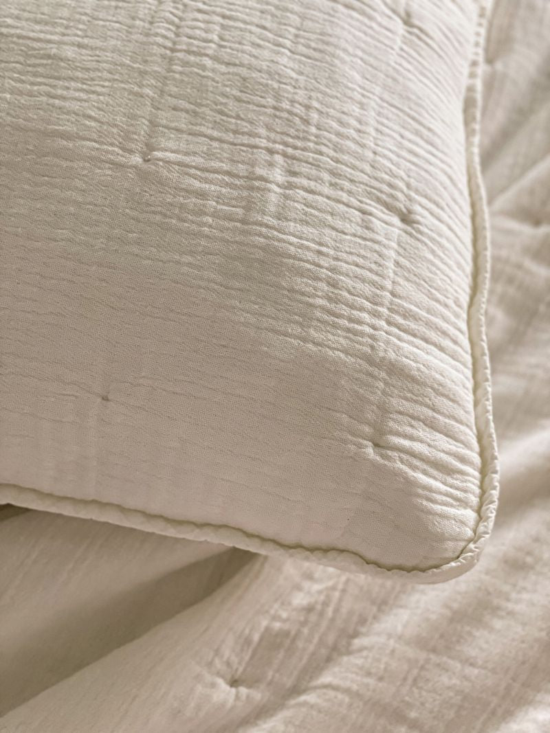 Easy Cotton Gauze Quilt & Pillow Set