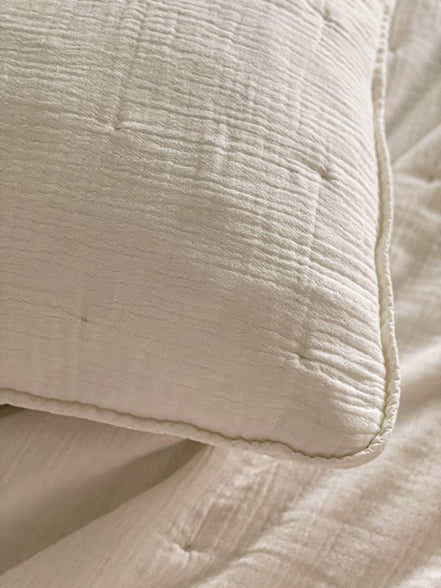 Easy Cotton Gauze Quilt & Pillow Set