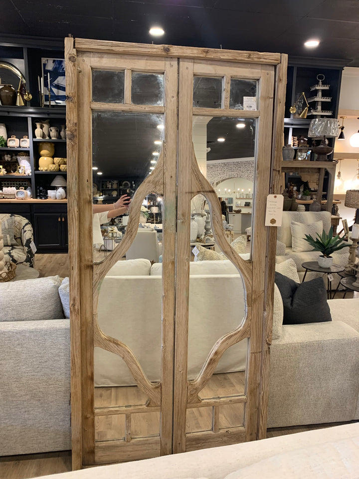 Pair of Antique Doors with Mirror