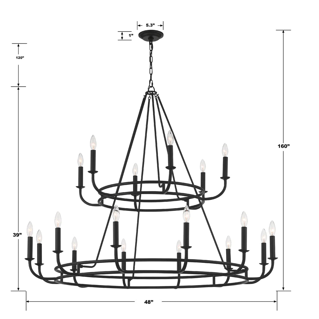 Chandelier Bailey 18 Light
