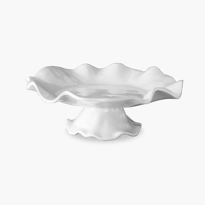 Vida Havana Pedestal White Cake Plate