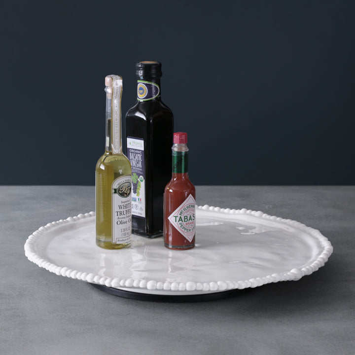 Vida Alegria 14" White Lazy Susan