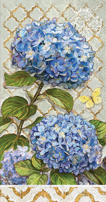 Napkin Guest Towel Blue Heirloom Flowers