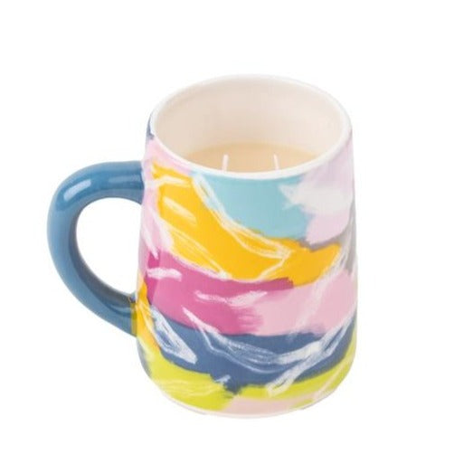Sweet Grace Multicolored Art Mug Candle