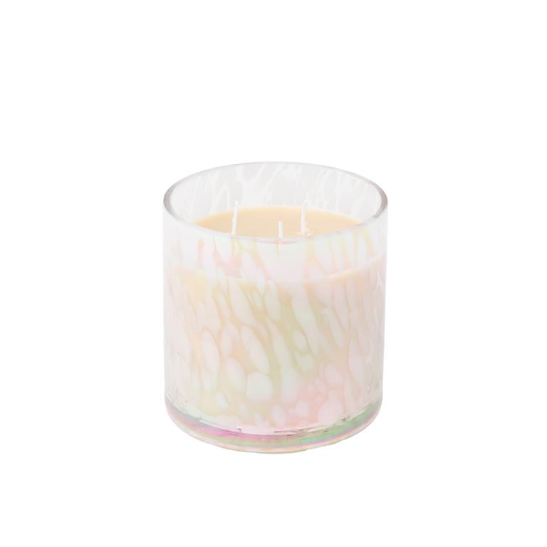 Candle Sweet Grace Iridescent Speckled Glass
