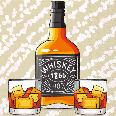 Napkin Cocktail Whiskey 1866