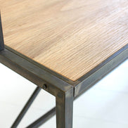 Metal Store Display Table w/ Wooden Top