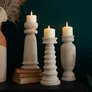 Candlestick Turned Wooden