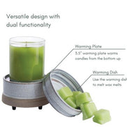 Fragrance Warmer Rustic White 2 In 1 Classic CW